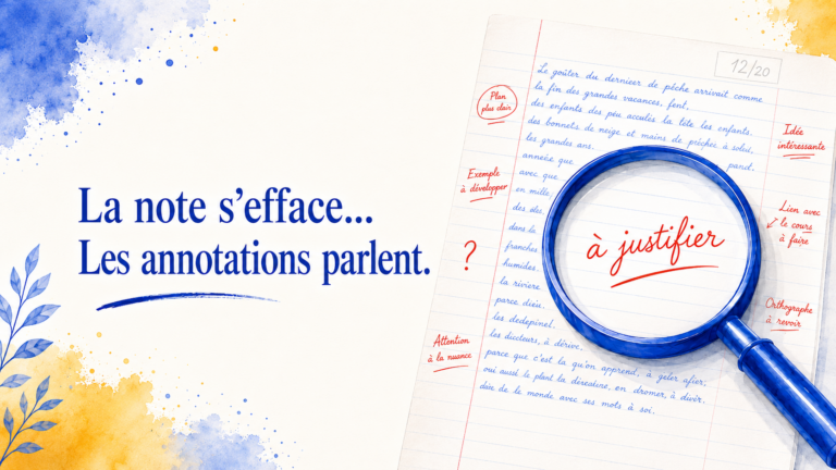 Que faire quand on me rend ma copie ? Apprendre à voir les critères